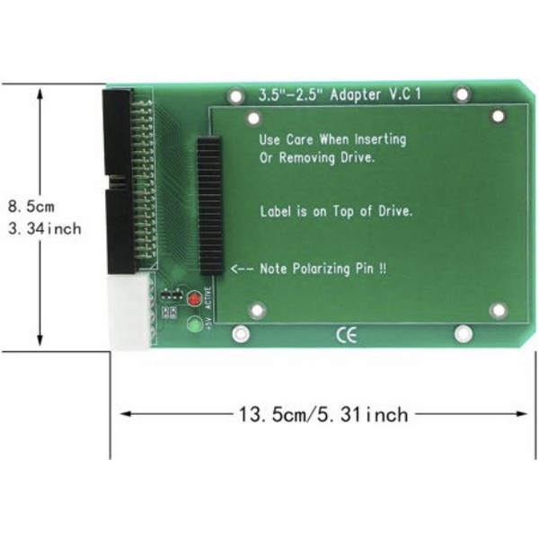 2.5%20IDE%2044%20pin%20HDD%20to%203.5%20IDE%20Dönüştürücü%20Adaptör%20(Kasa%20Montajlı)